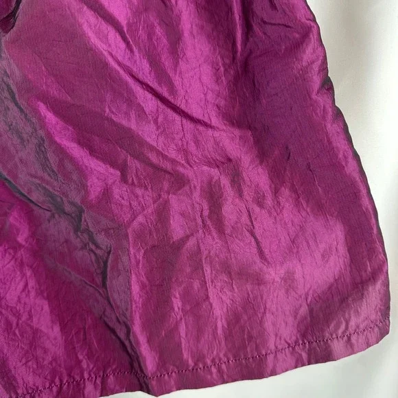 Vintage 90s Shiny Purple Nylon Running Athletic Shorts Pacific Connections XL - Picture 2 of 8